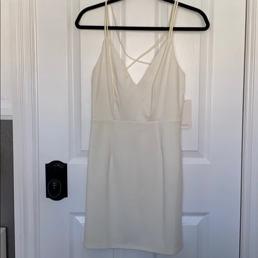 White Strappy Tobi Mini Dress NWT!
